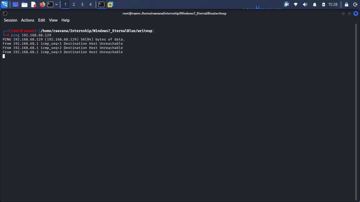 Successful ping screenshot