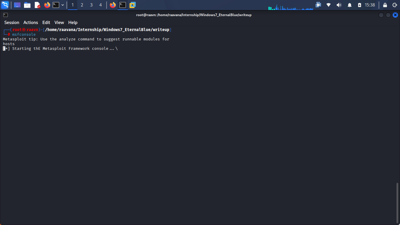 Metasploit startup screenshot