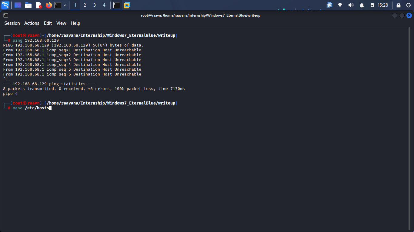 /etc/hosts screenshot