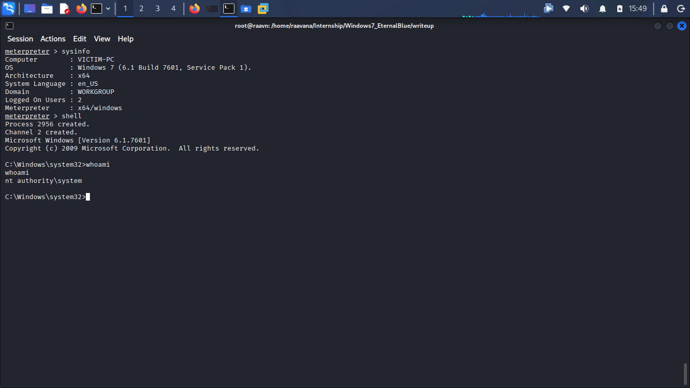 whoami screenshot