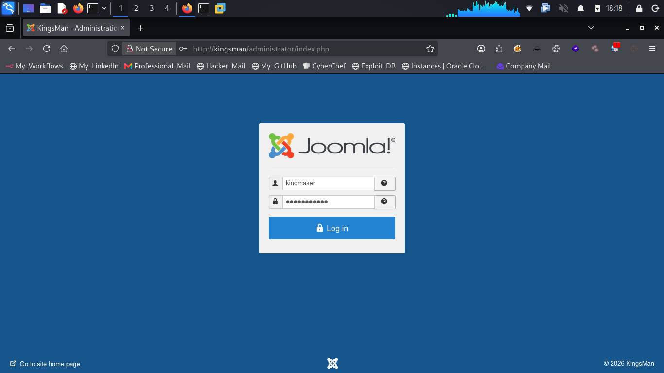 Trying username kingmaker