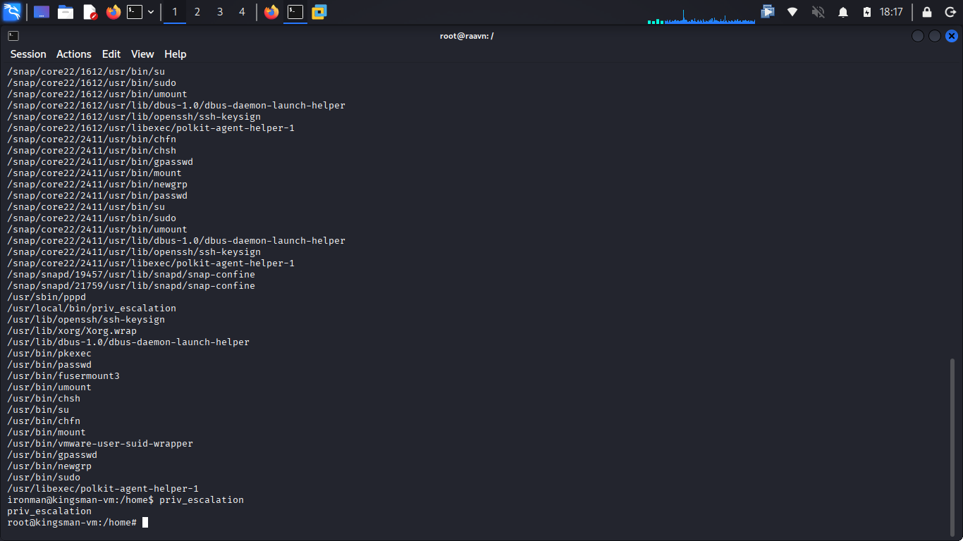 Root shell spawned successfully
