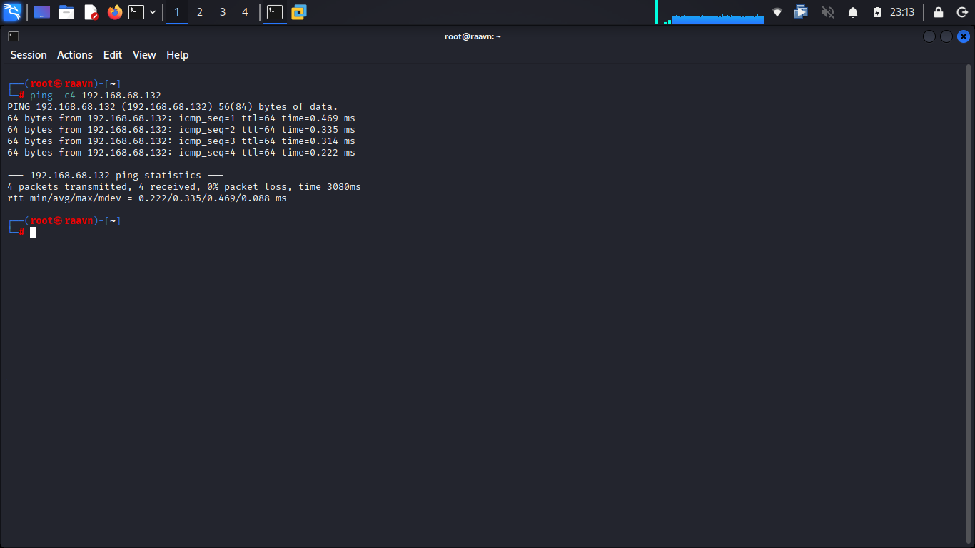 Checking ICMP response