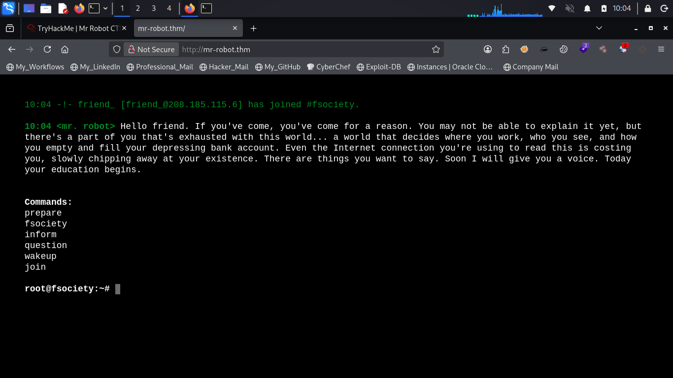 Accessing target web page in browser